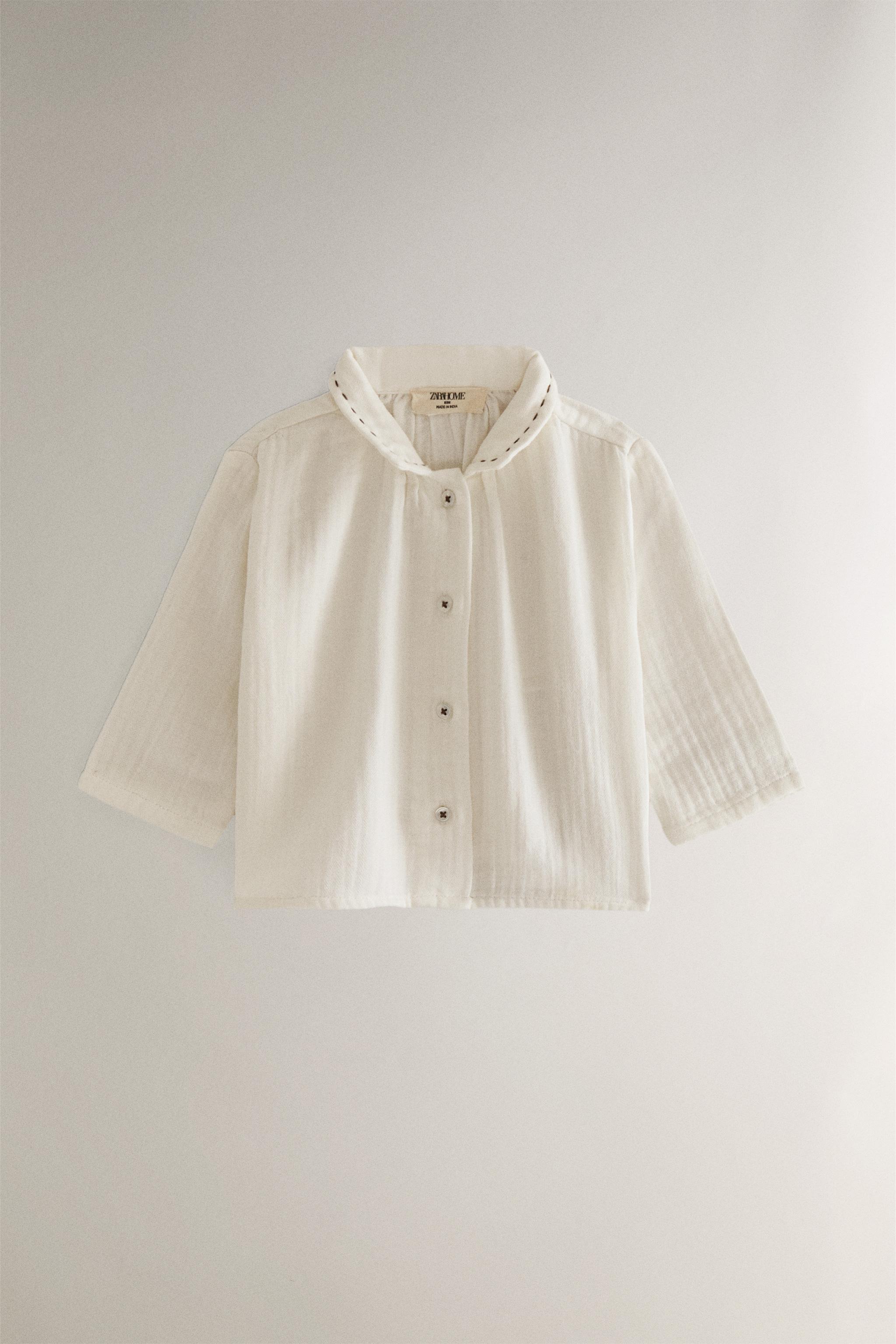 COTTON MUSLIN BABY SHIRT